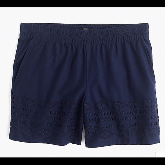 NWOT J. Crew Eyelet Shorts - Picture 2 of 7